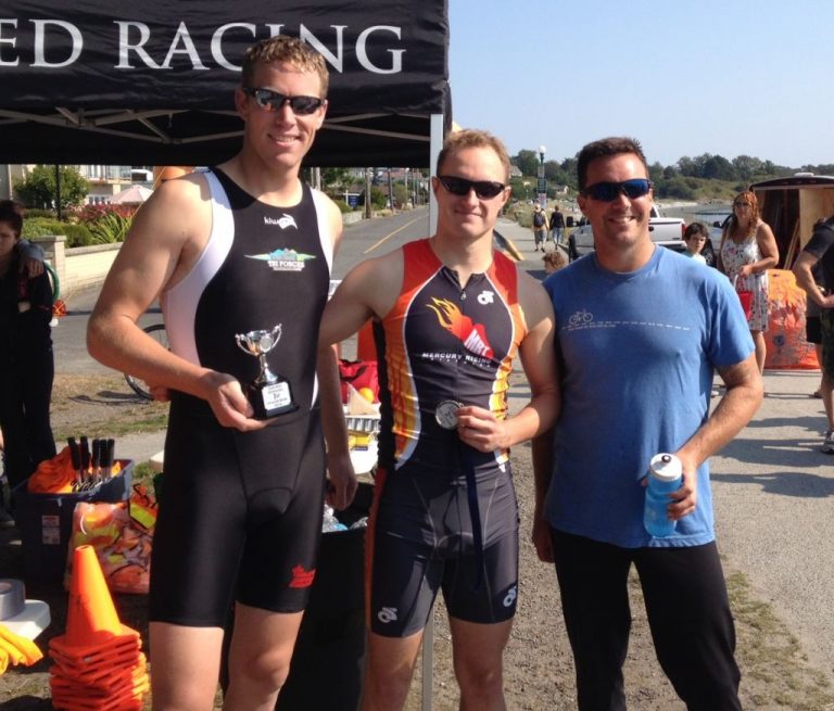 Mens Podium at Eliminator Triathlon