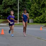 Volunteers, racers and supporters at the Victoria Youth Triathlon at UVic.