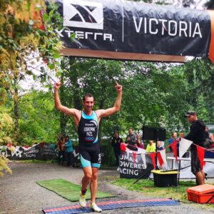 Sam Osborne across the finish line!