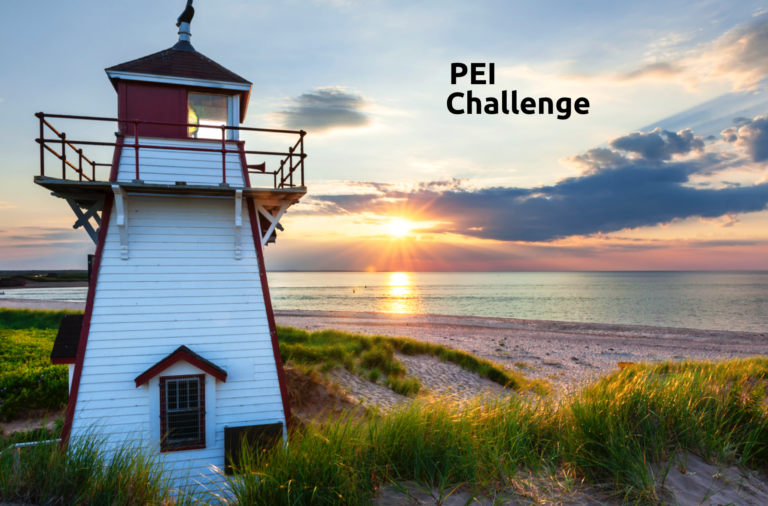 PEI lighthouse at sunrise