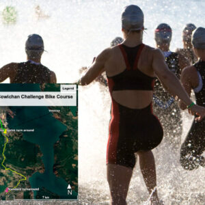 A graphic of the new Cowichan Challenge bike course