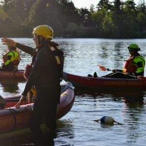 Three SAR Kayakers at Fuller Lake