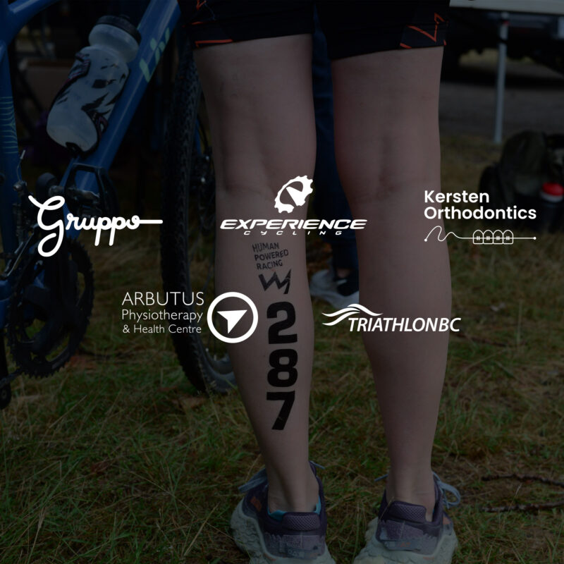 Cowichan Challenge 2025 sponsors include Gruppo, Arbutus, Experience cycle, Kersten Orthodontics, and Tri BC.